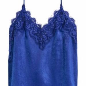 satin embellished camisole